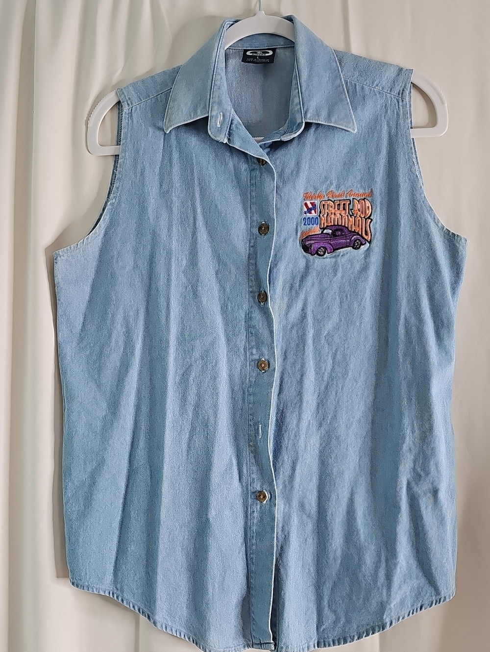 NSR Purple Hot Rod Embroidered Denim Patch